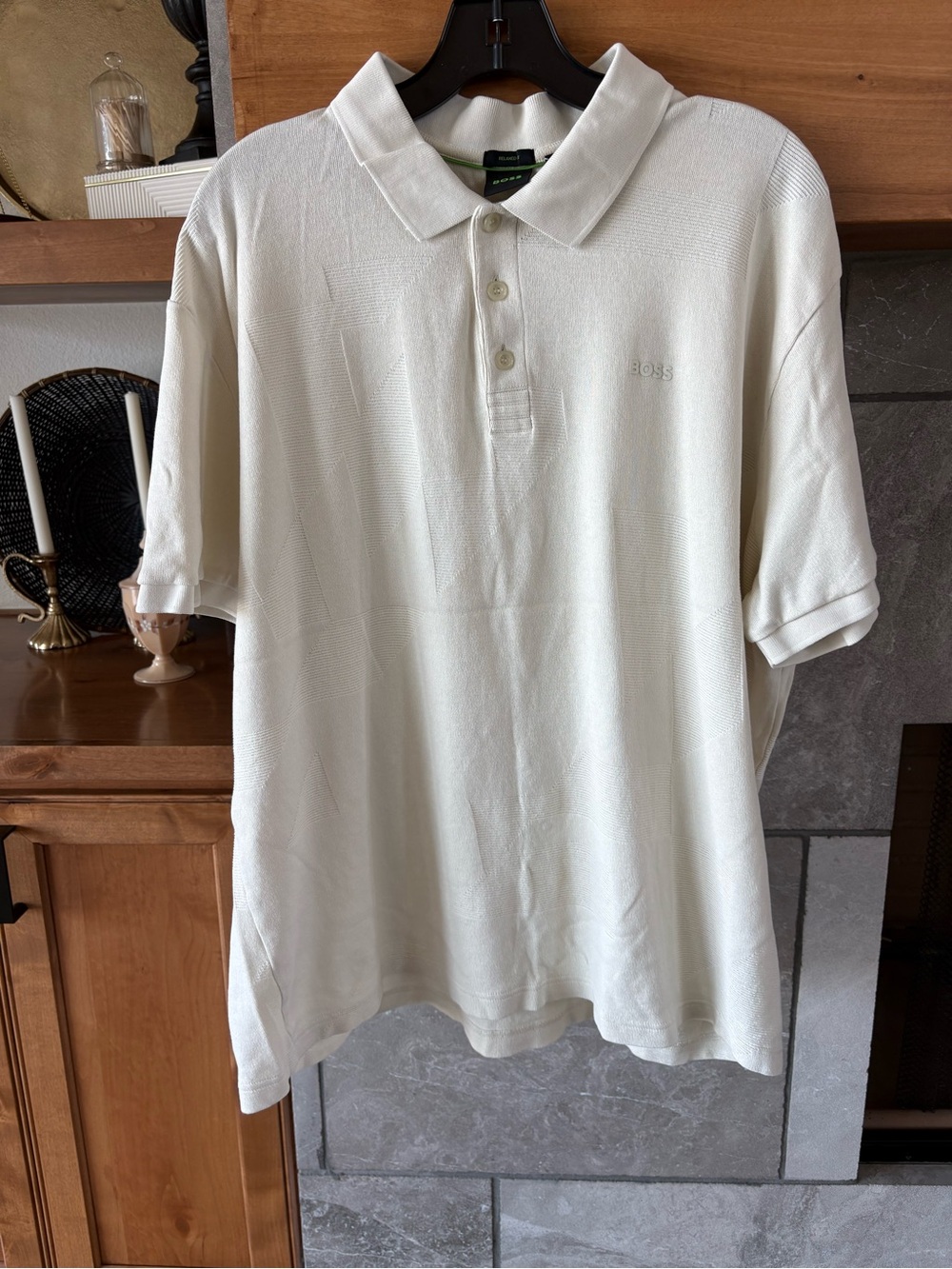 Boss Men's Polo Shirt in Cream